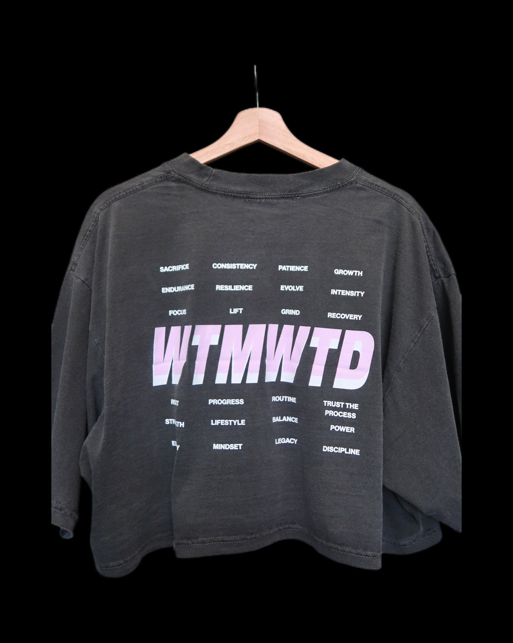 WTMWTD Women's Heavyweight Crop T-Shirt