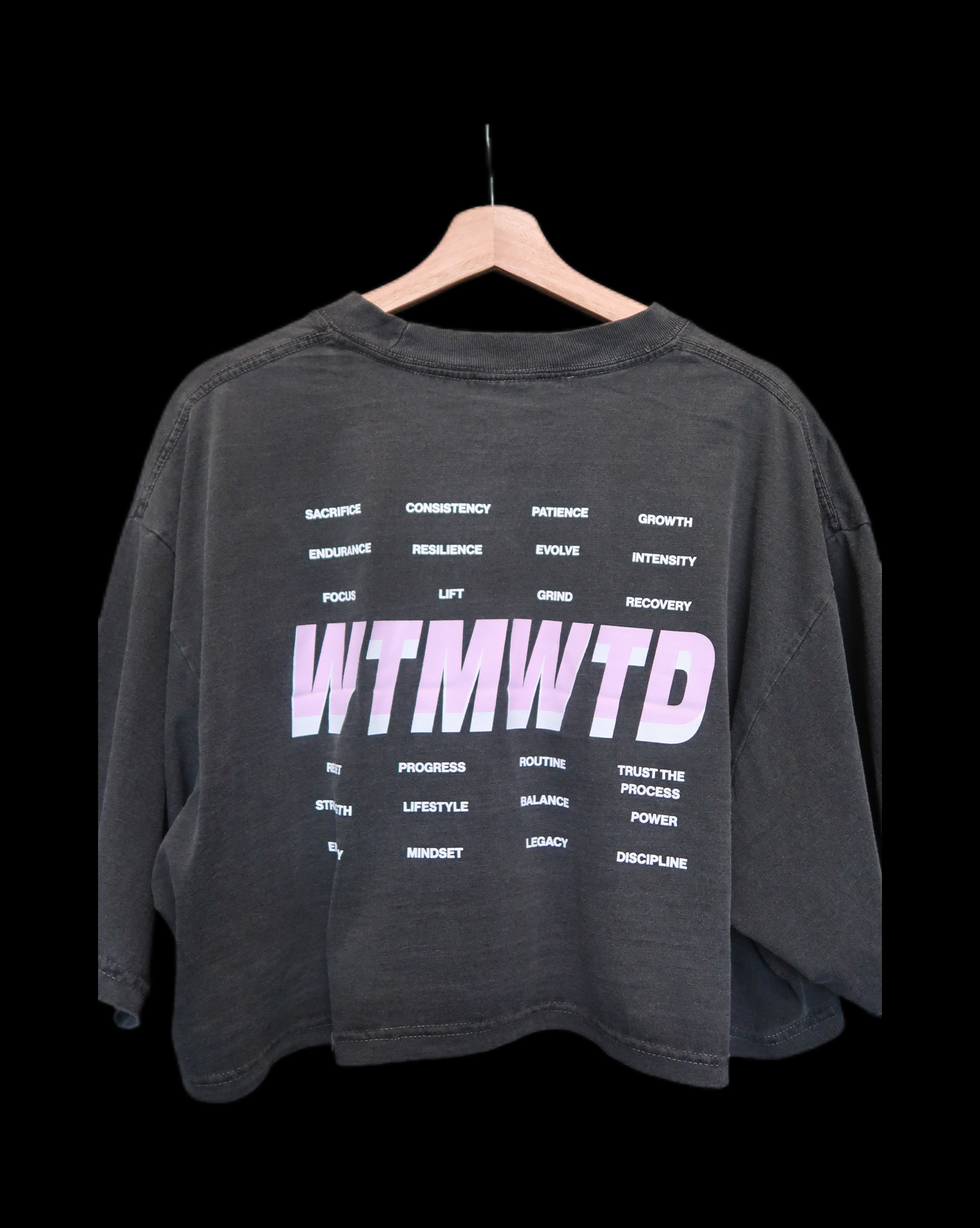 WTMWTD Women's Heavyweight Crop T-Shirt