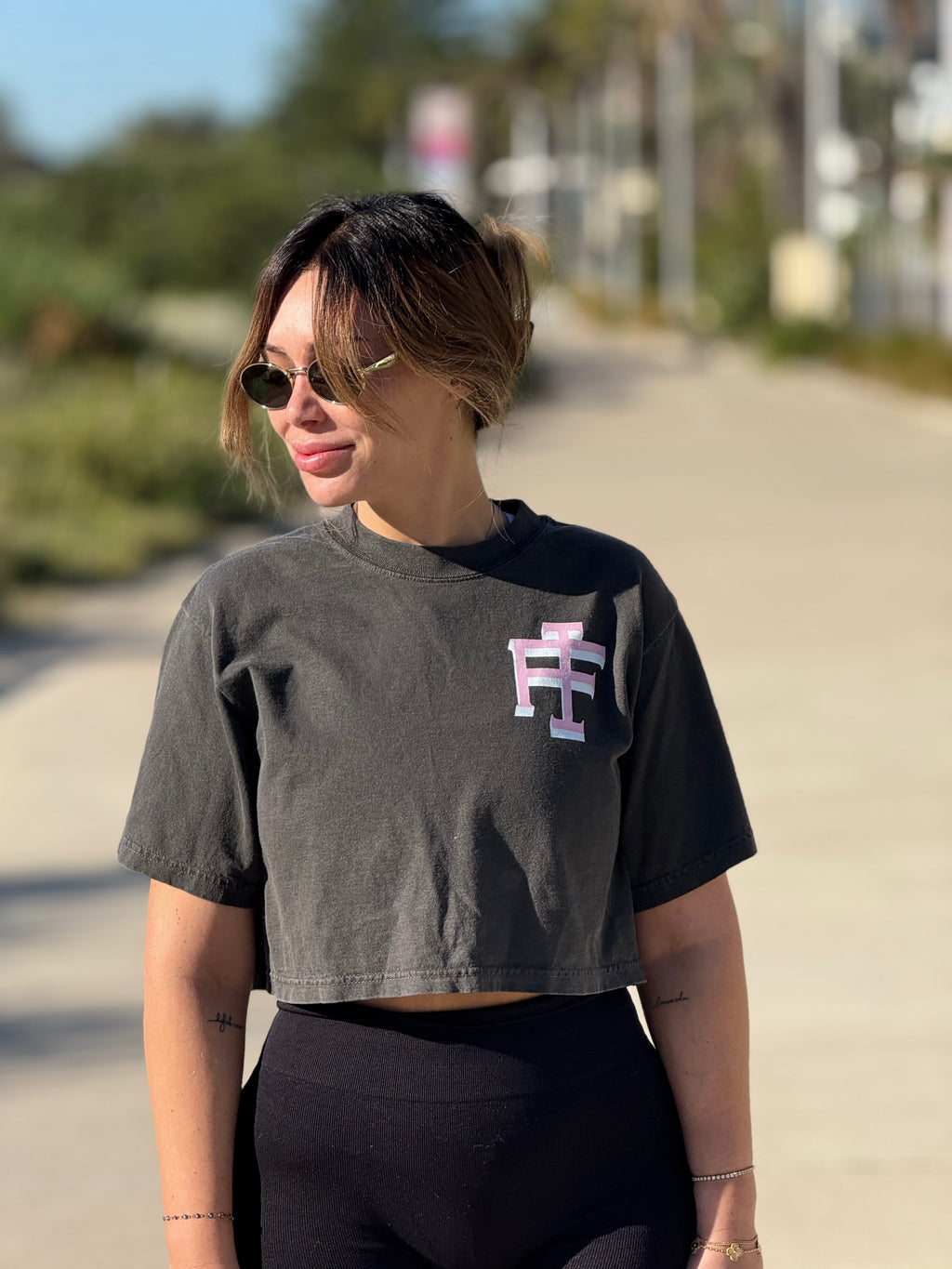 WTMWTD Women's Heavyweight Crop T-Shirt